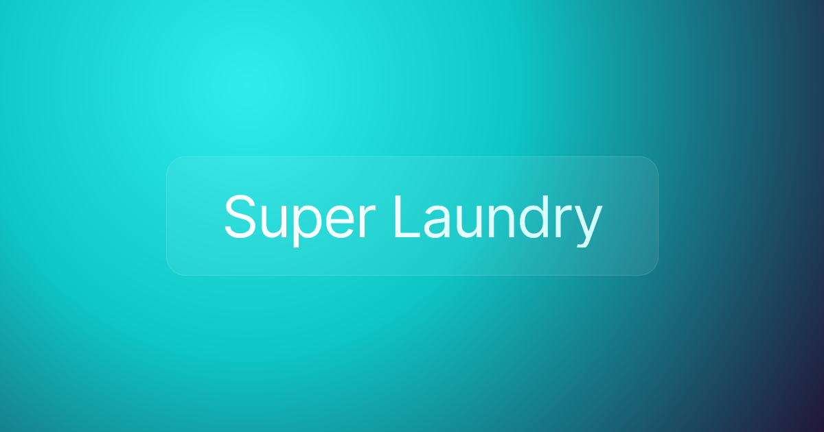 Super Laundry