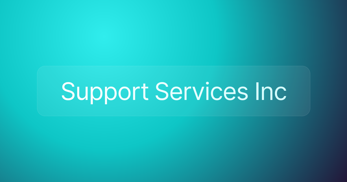 Support Services Inc