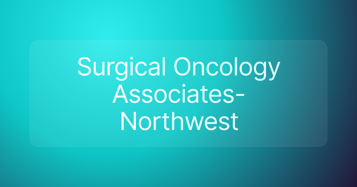 Surgical Oncology Associates-Northwest