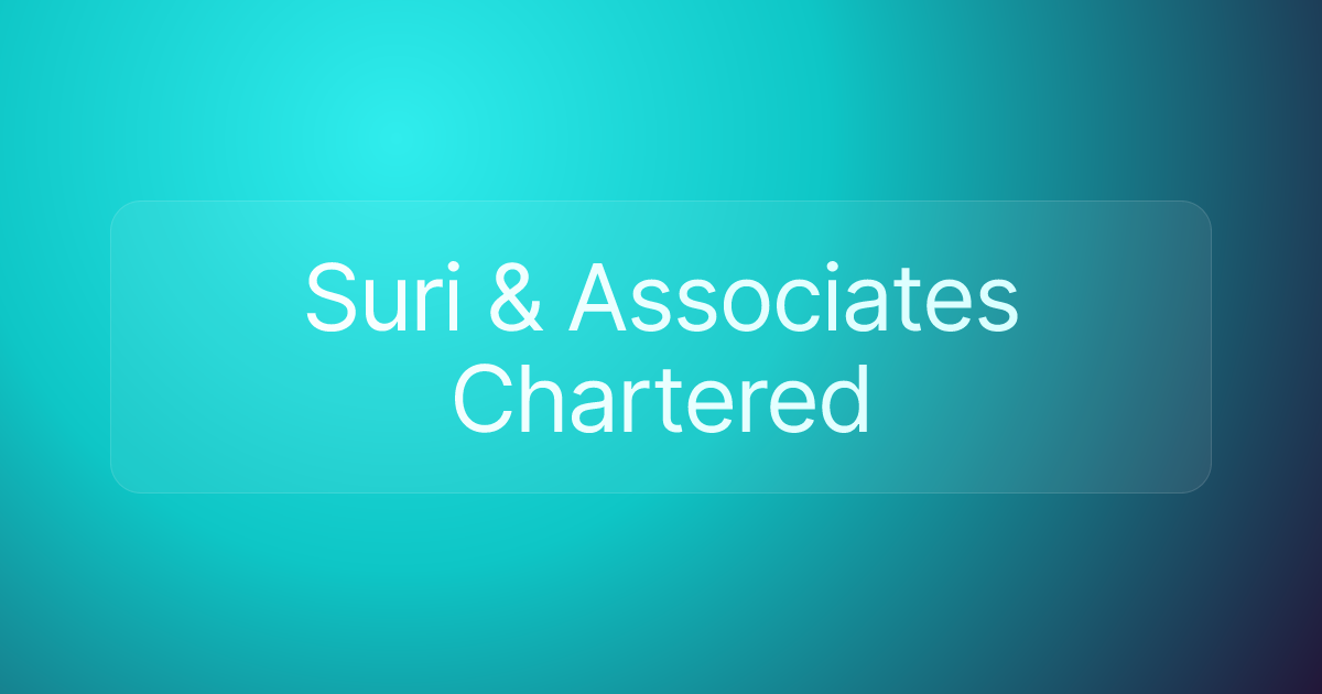 Suri & Associates Chartered