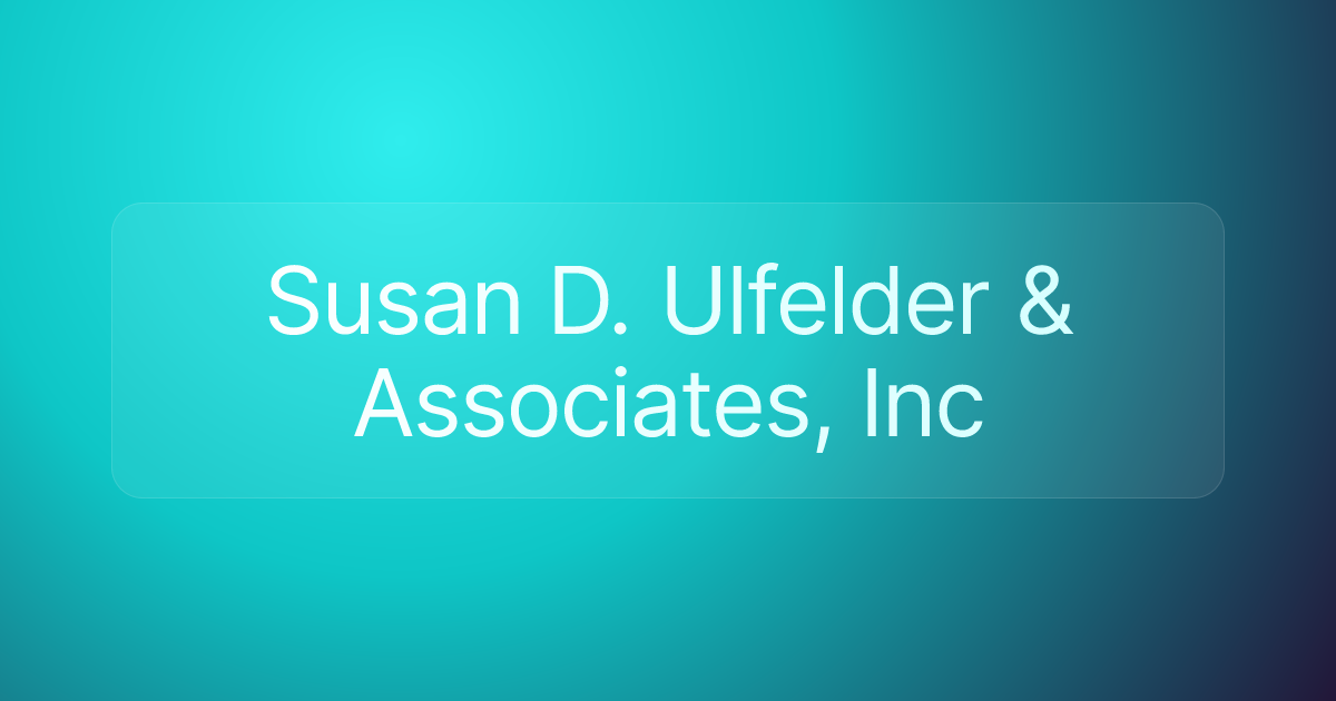 Susan D. Ulfelder & Associates, Inc