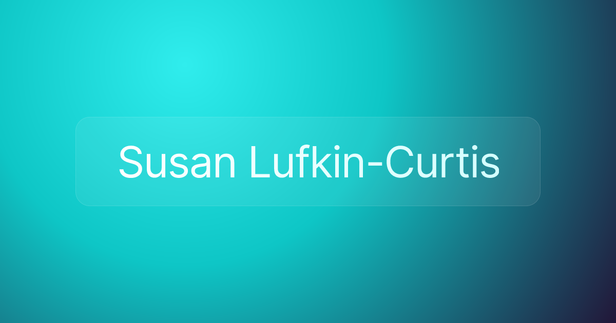 Susan Lufkin-Curtis