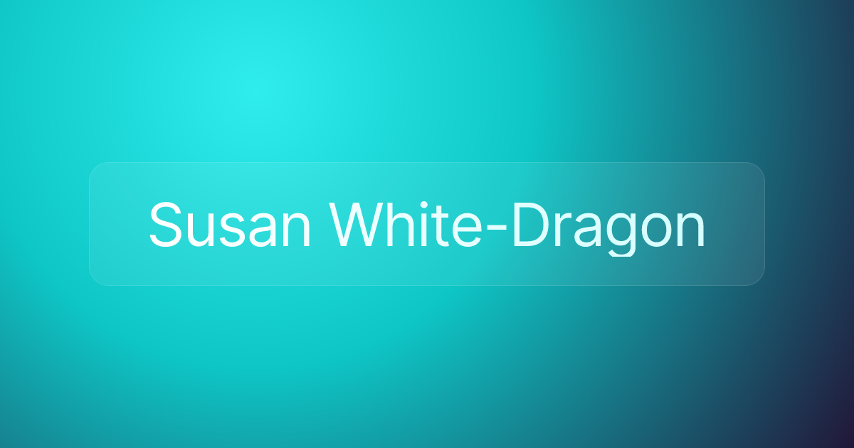 Susan White-Dragon