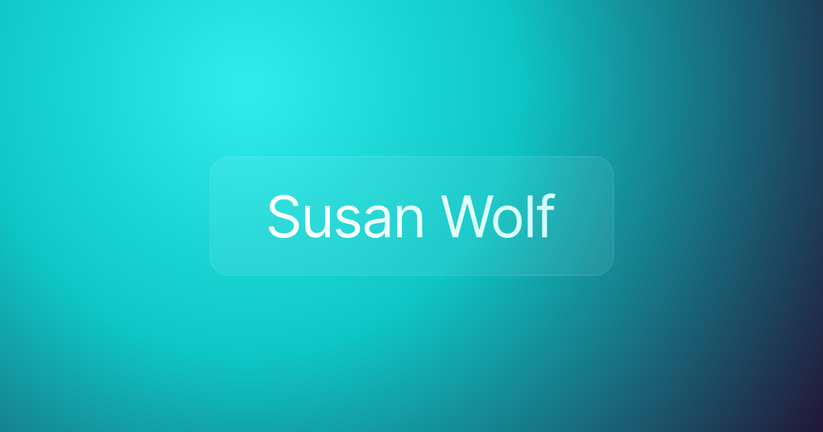 Susan Wolf