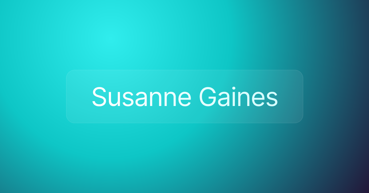 Susanne Gaines