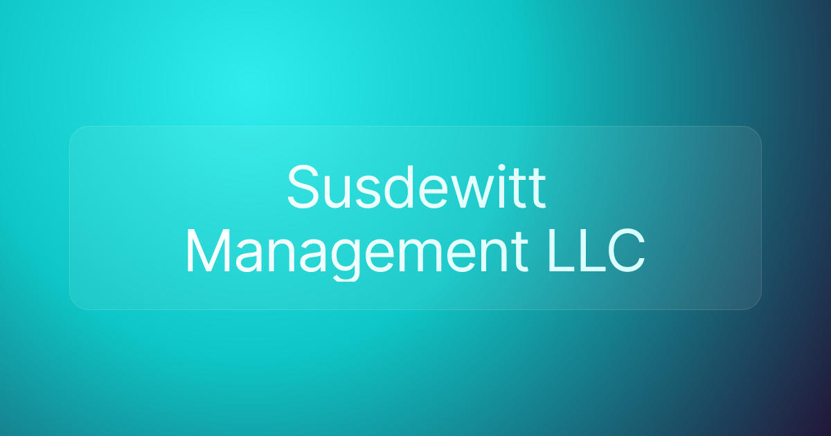 Susdewitt Management LLC