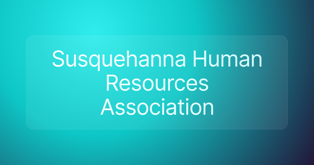 Susquehanna Human Resources Association