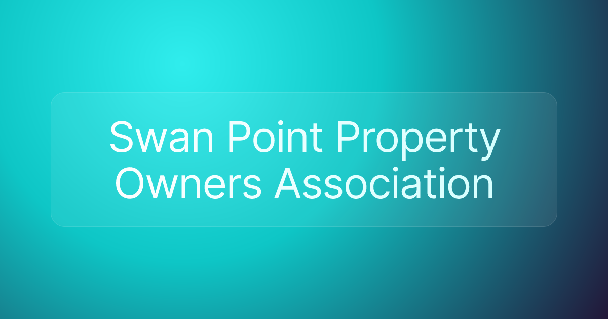 Swan Point Property Owners Association