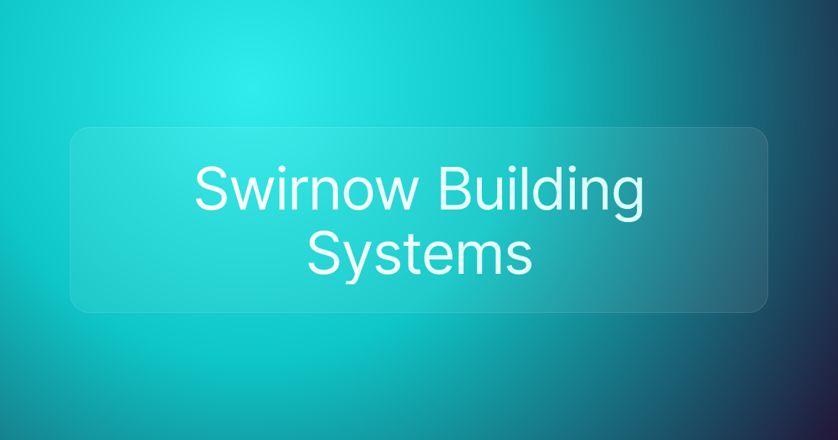 Swirnow Building Systems