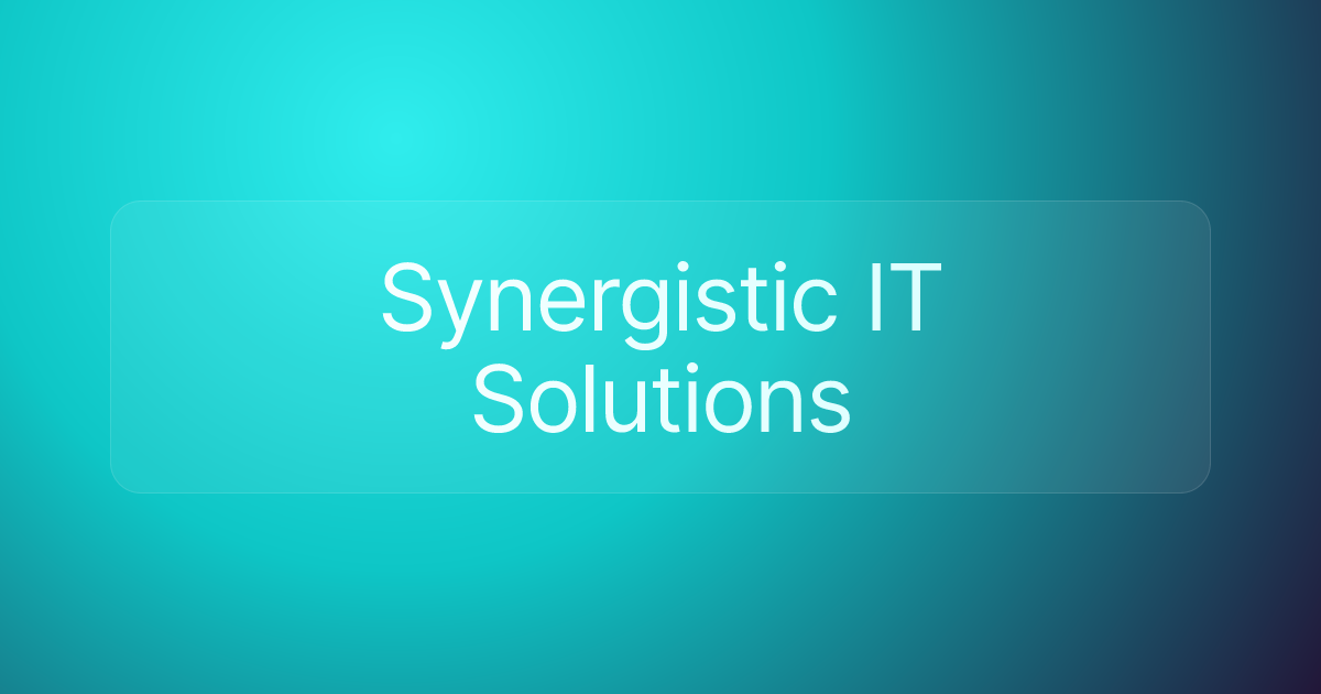Synergistic IT Solutions