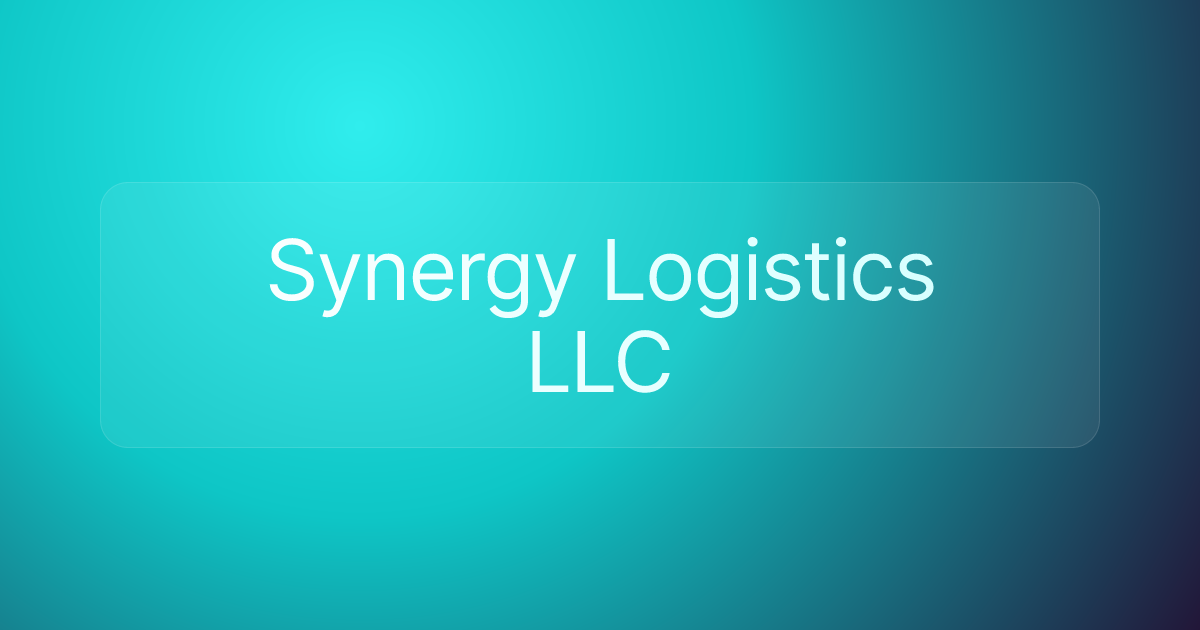 Synergy Logistics LLC