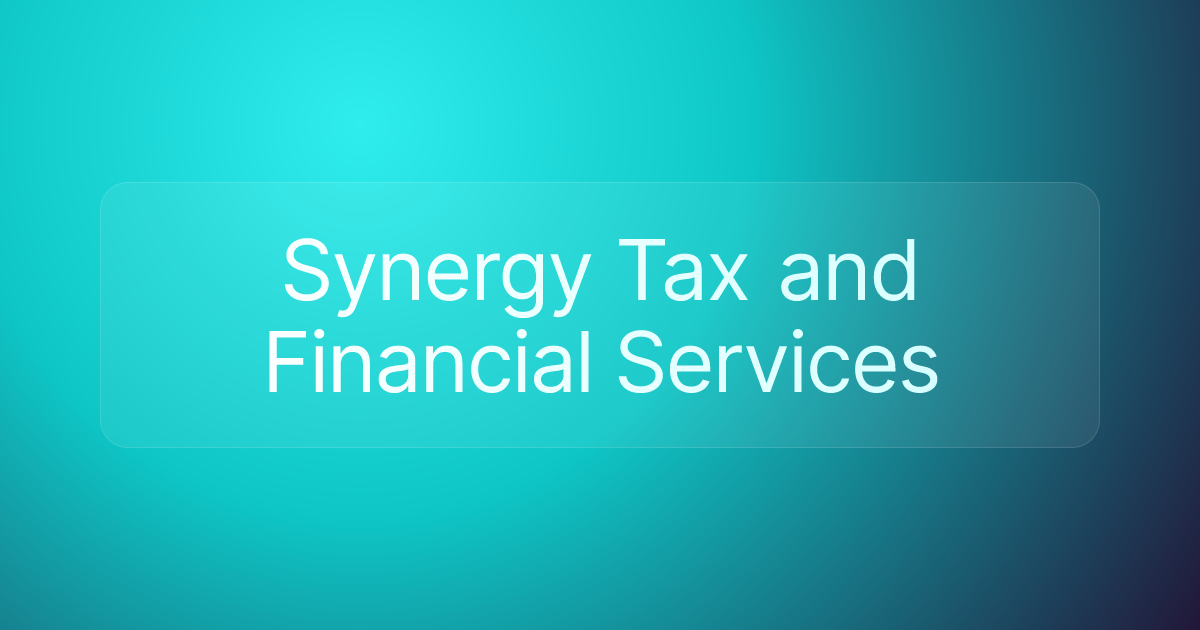 Synergy Tax and Financial Services