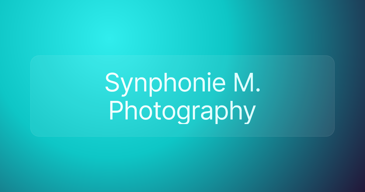 Synphonie M. Photography