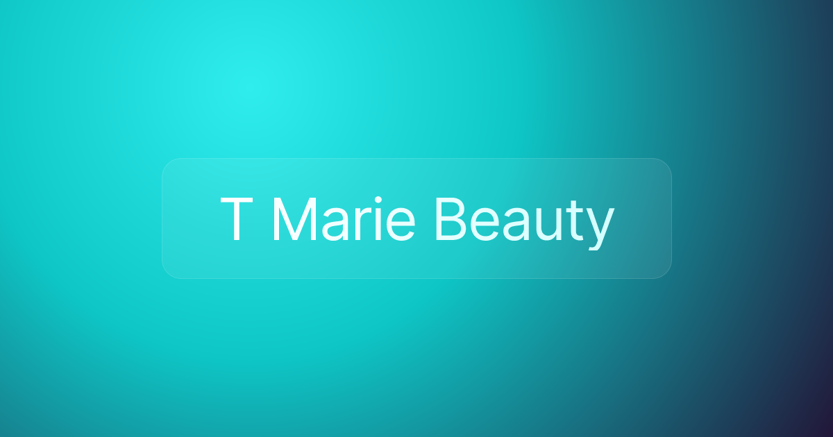 T Marie Beauty