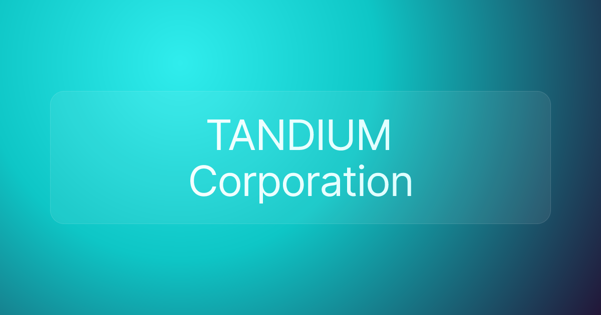 TANDIUM Corporation