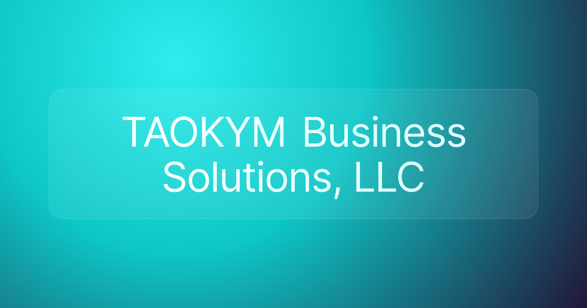 TAOKYM Business Solutions, LLC