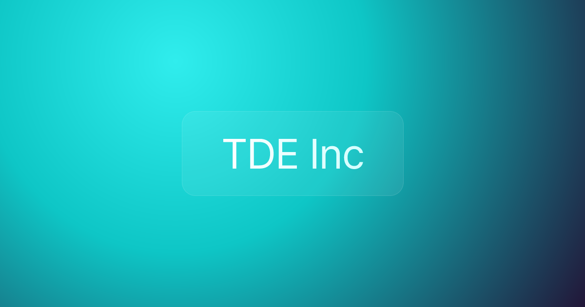 TDE Inc