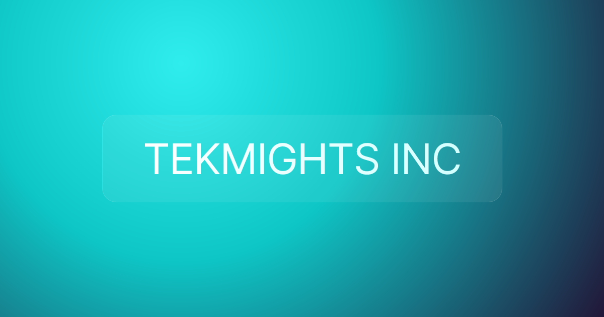 TEKMIGHTS INC