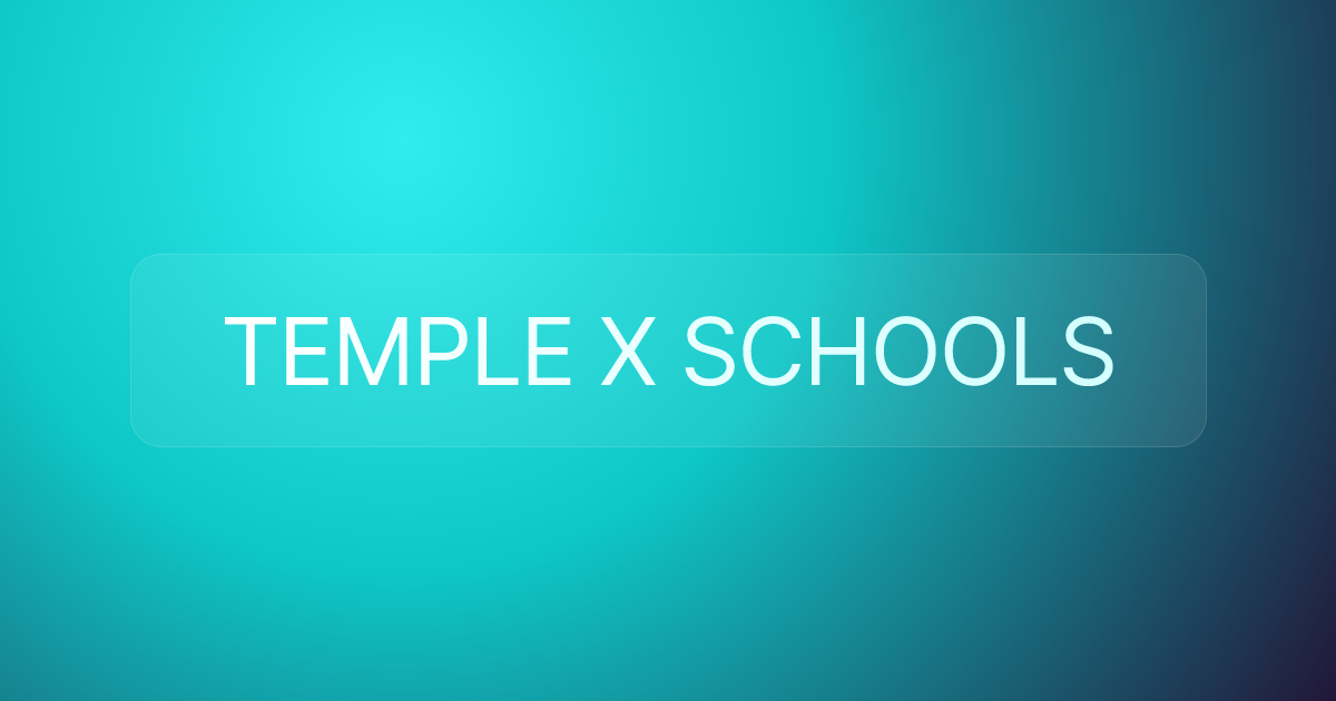 TEMPLE X SCHOOLS