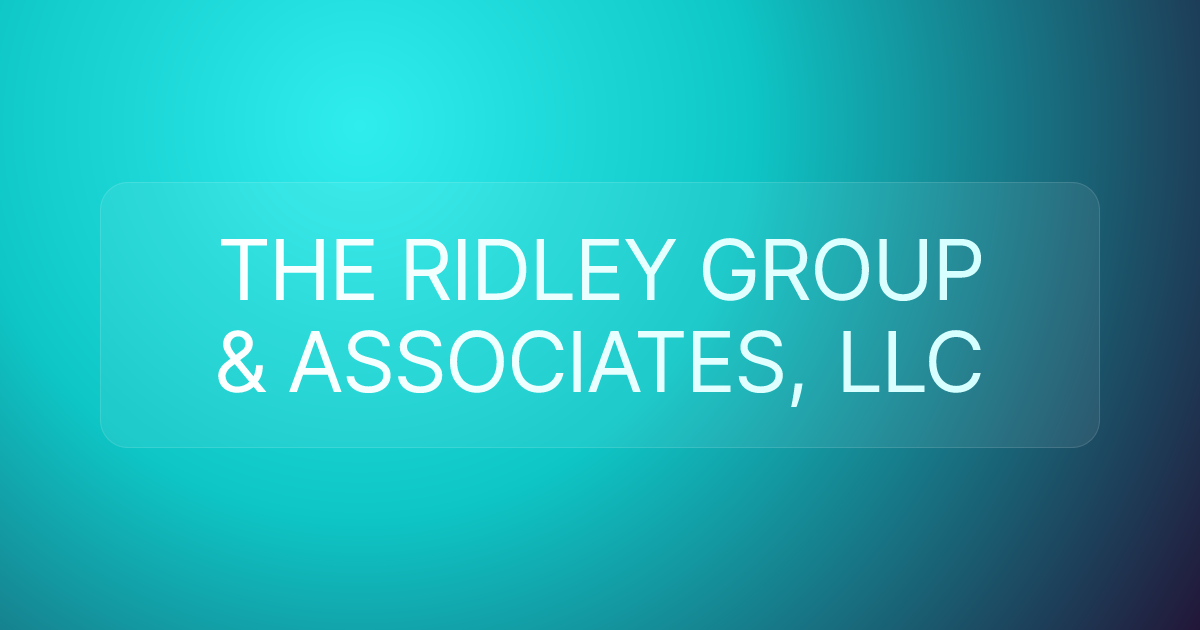 THE RIDLEY GROUP & ASSOCIATES, LLC