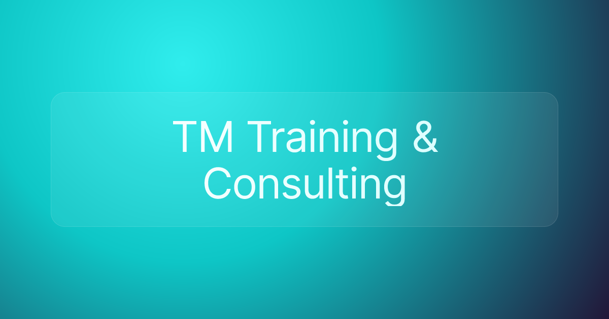 TM Training & Consulting