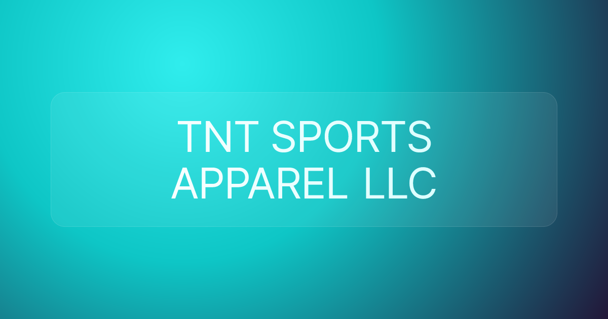 TNT SPORTS APPAREL LLC