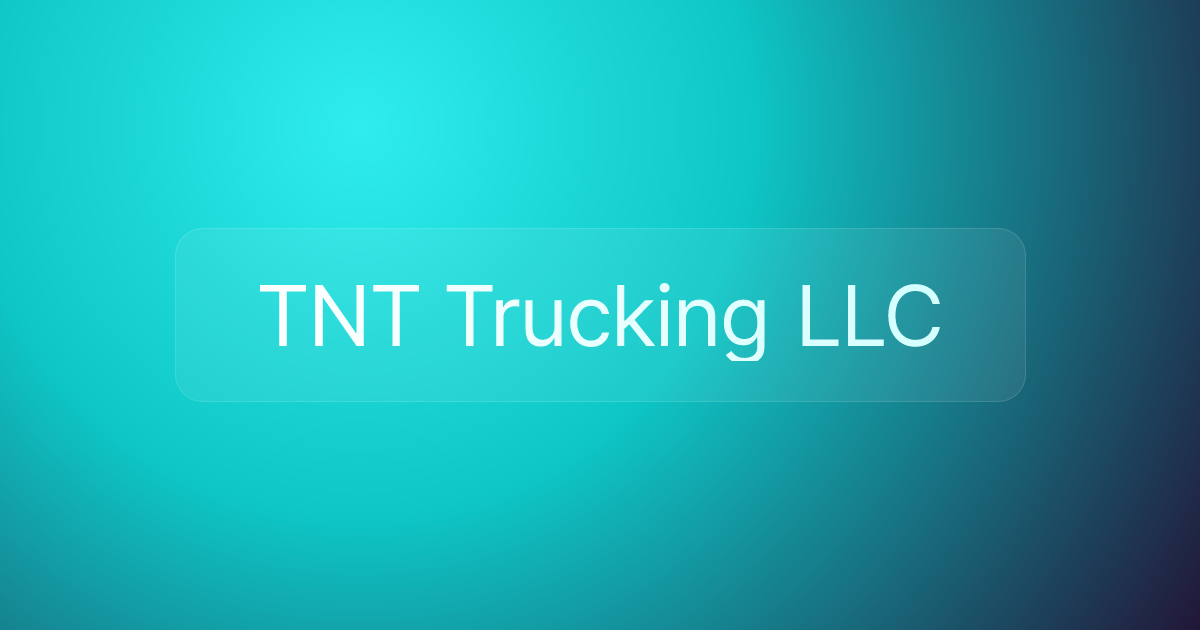 TNT Trucking LLC