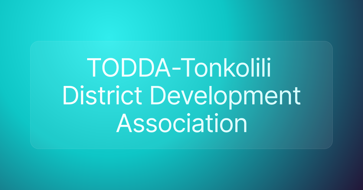 TODDA-Tonkolili District Development Association