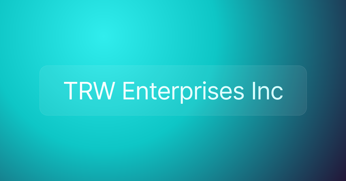 TRW Enterprises Inc