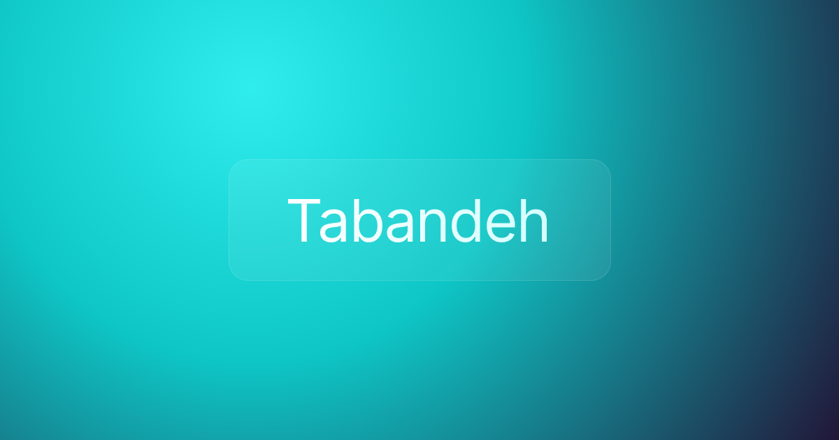 Tabandeh