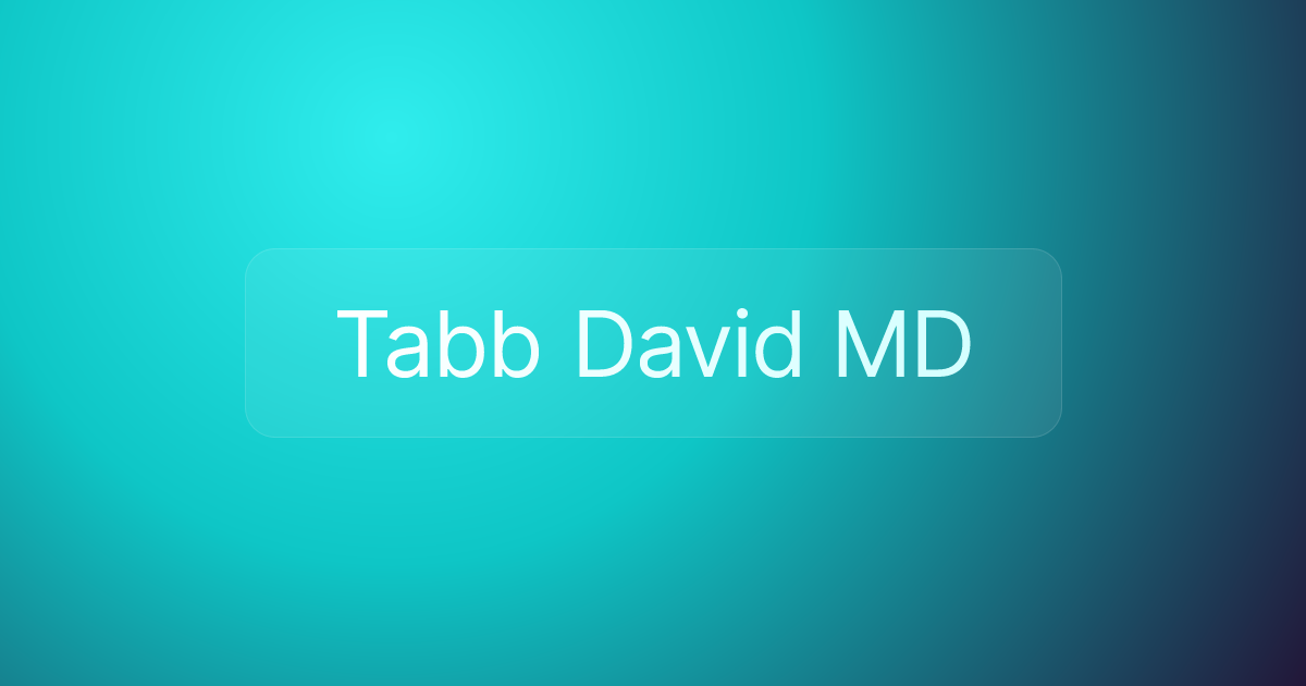 Tabb David MD
