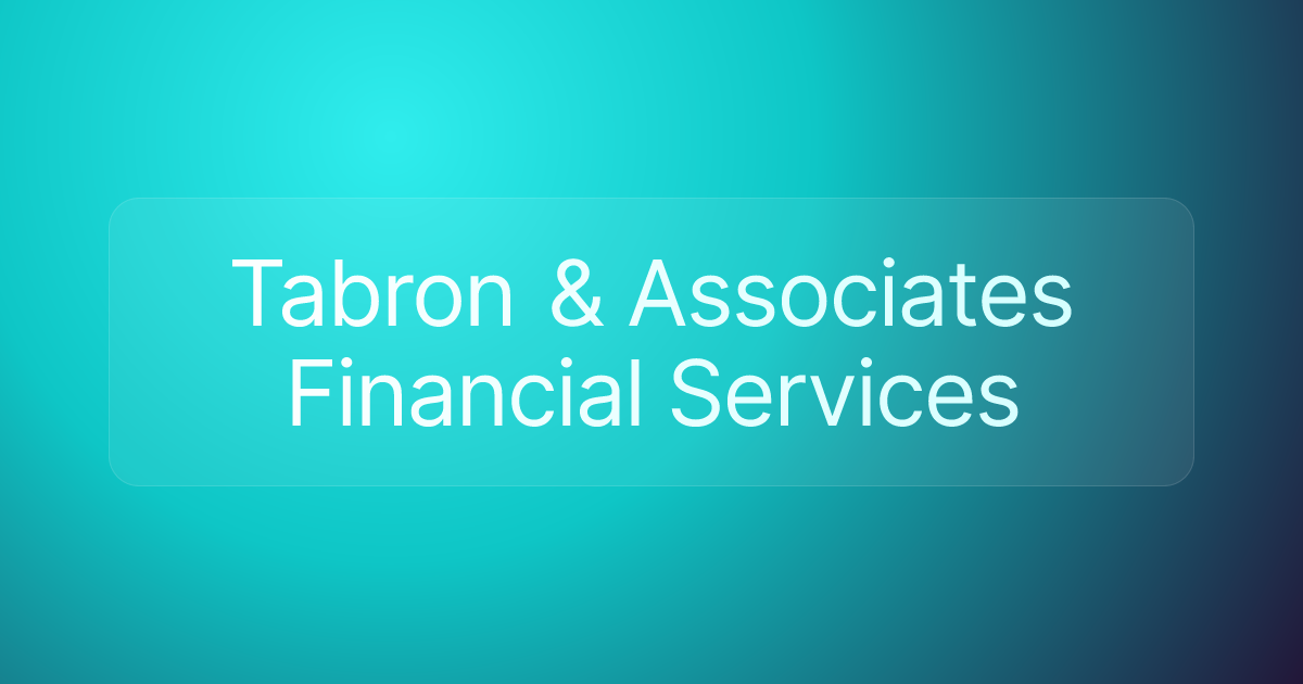 Tabron & Associates Financial Services