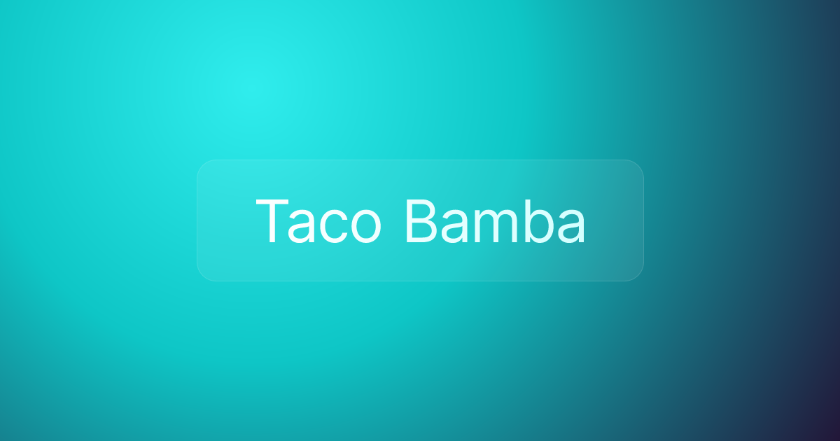 Taco Bamba