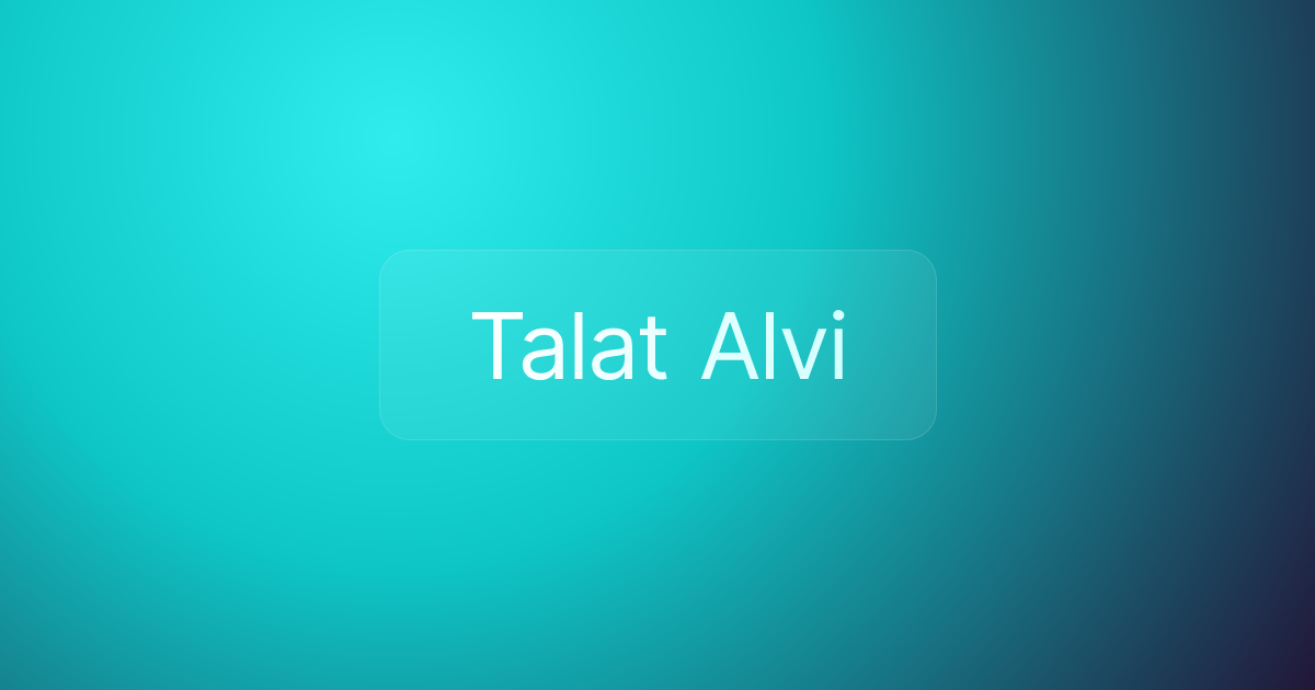 Talat Alvi