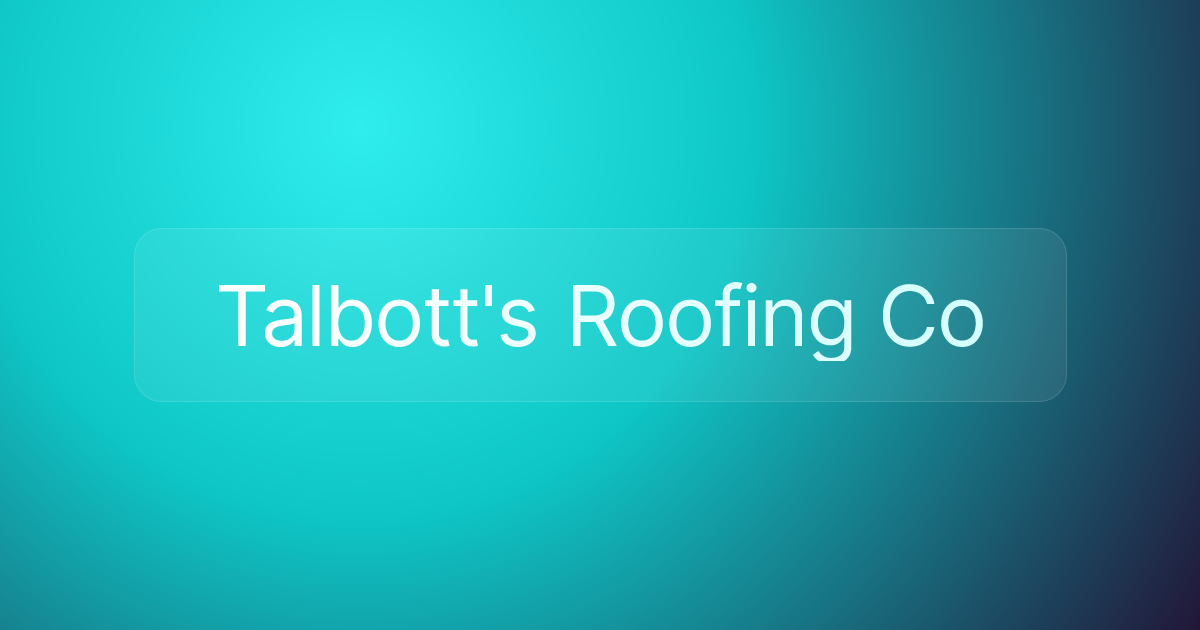 Talbott's Roofing Co
