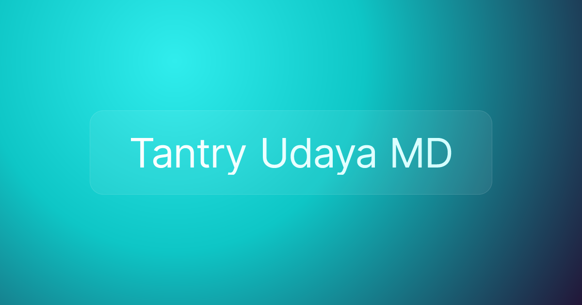 Tantry Udaya MD