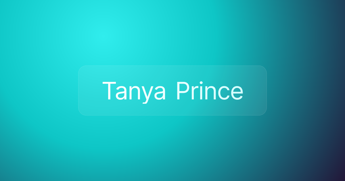 Tanya Prince