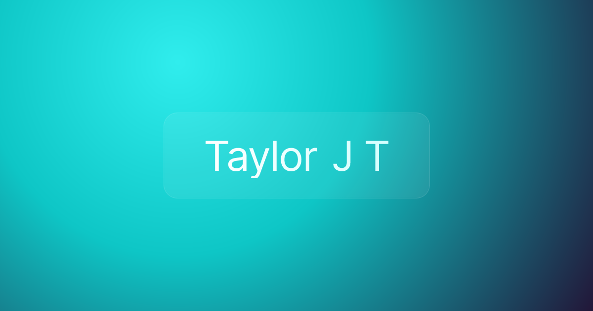 Taylor J T
