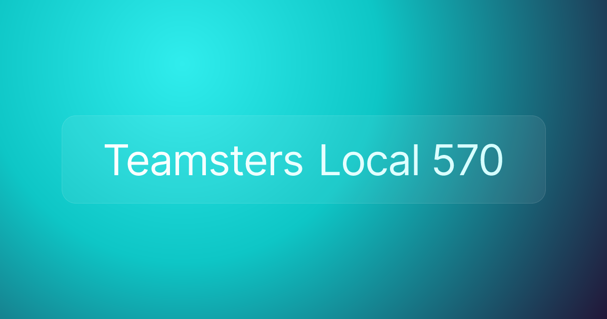 Teamsters Local 570