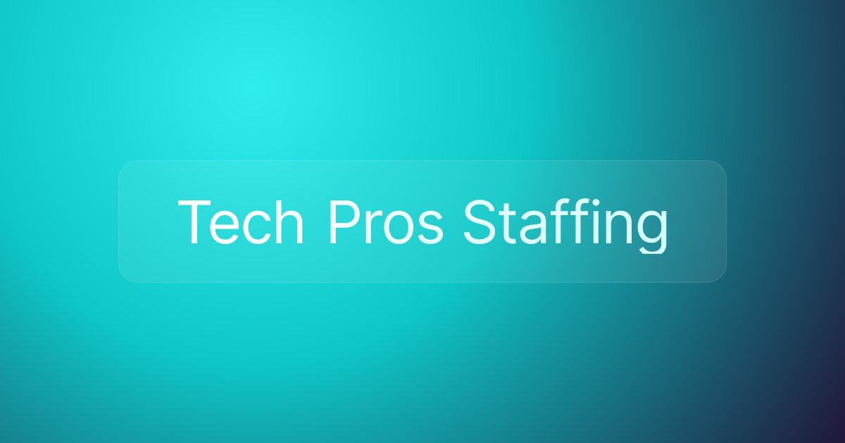 Tech Pros Staffing