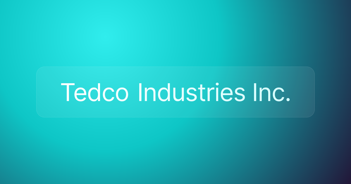 Tedco Industries Inc.