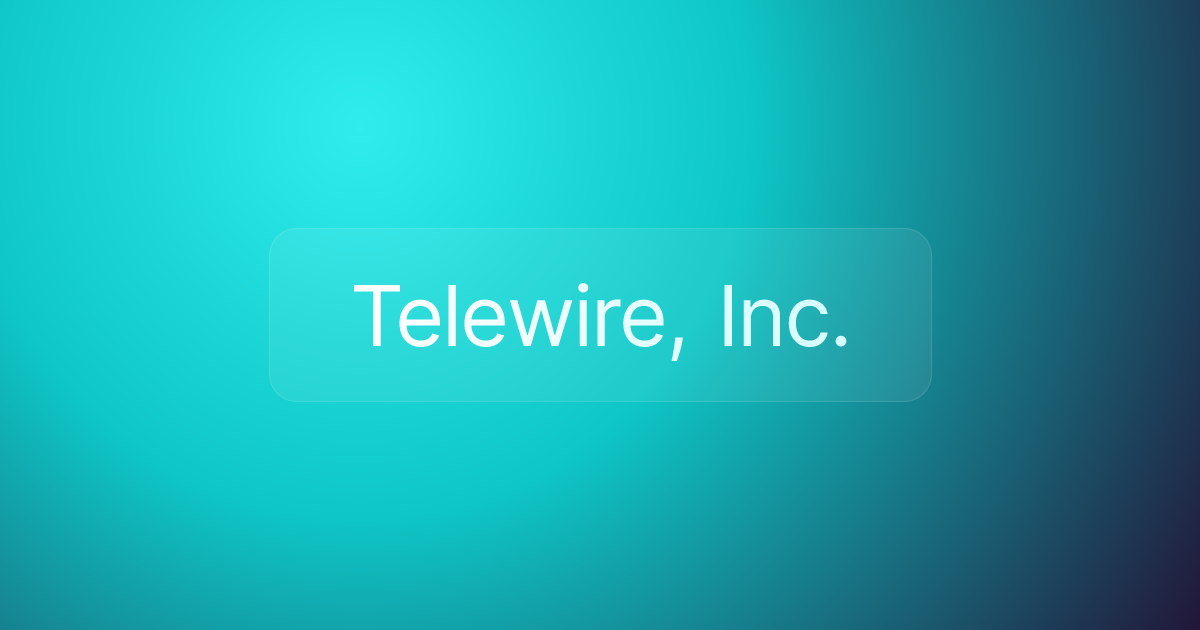 Telewire, Inc.
