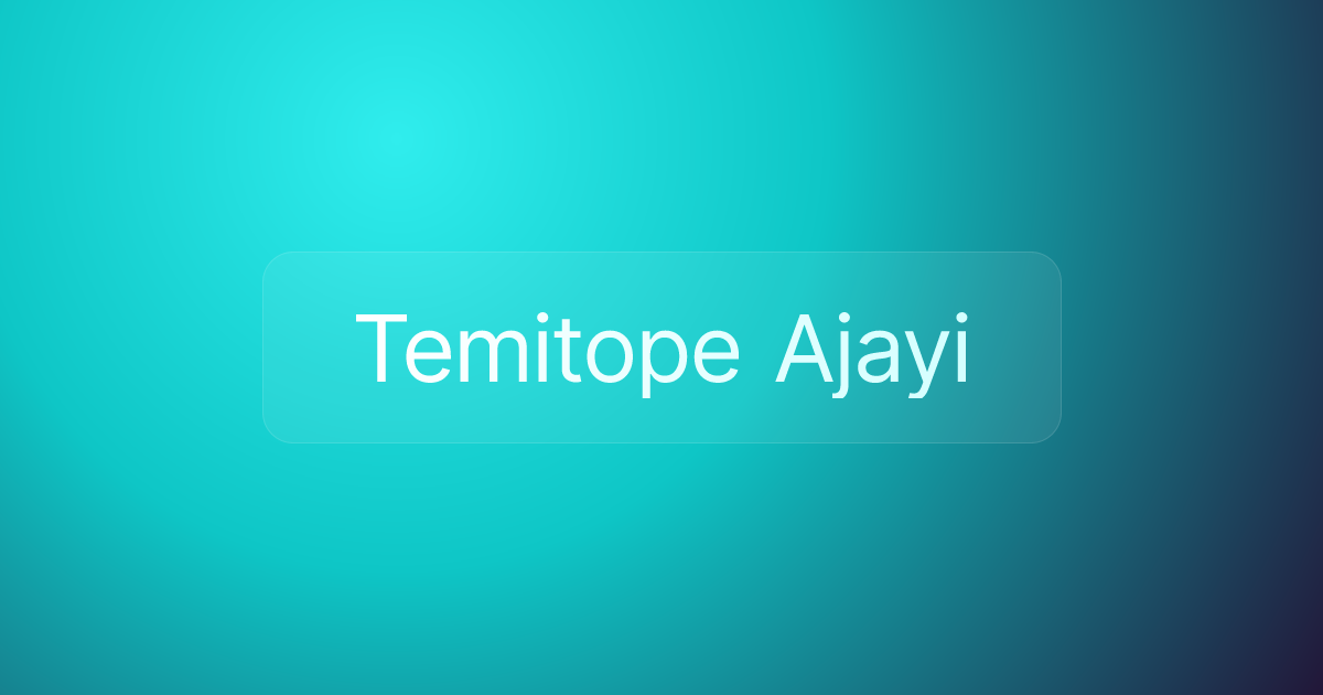 Temitope Ajayi