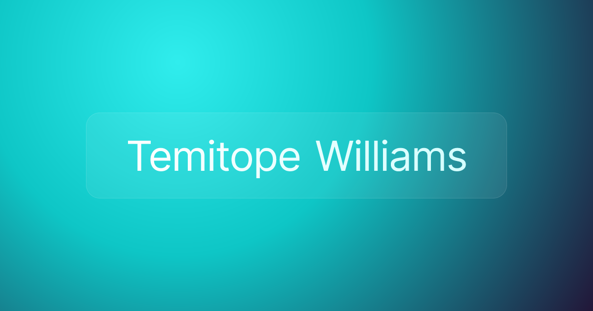 Temitope Williams