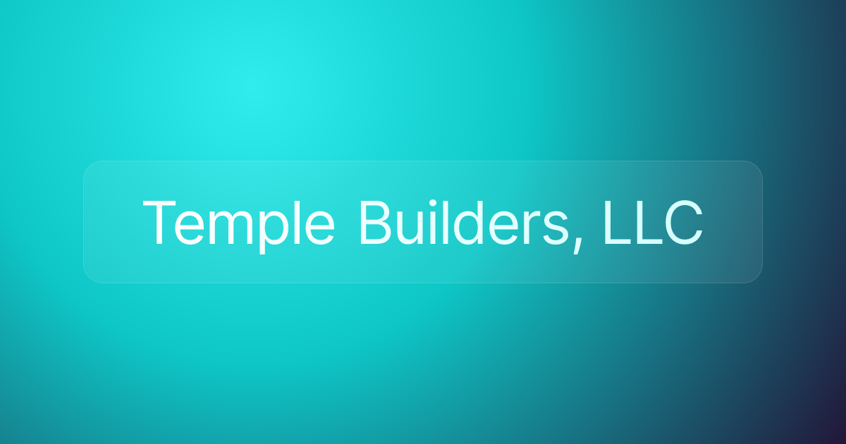 Temple Builders, LLC