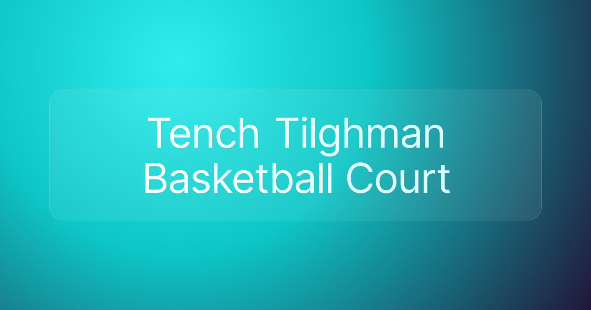 Tench Tilghman Basketball Court