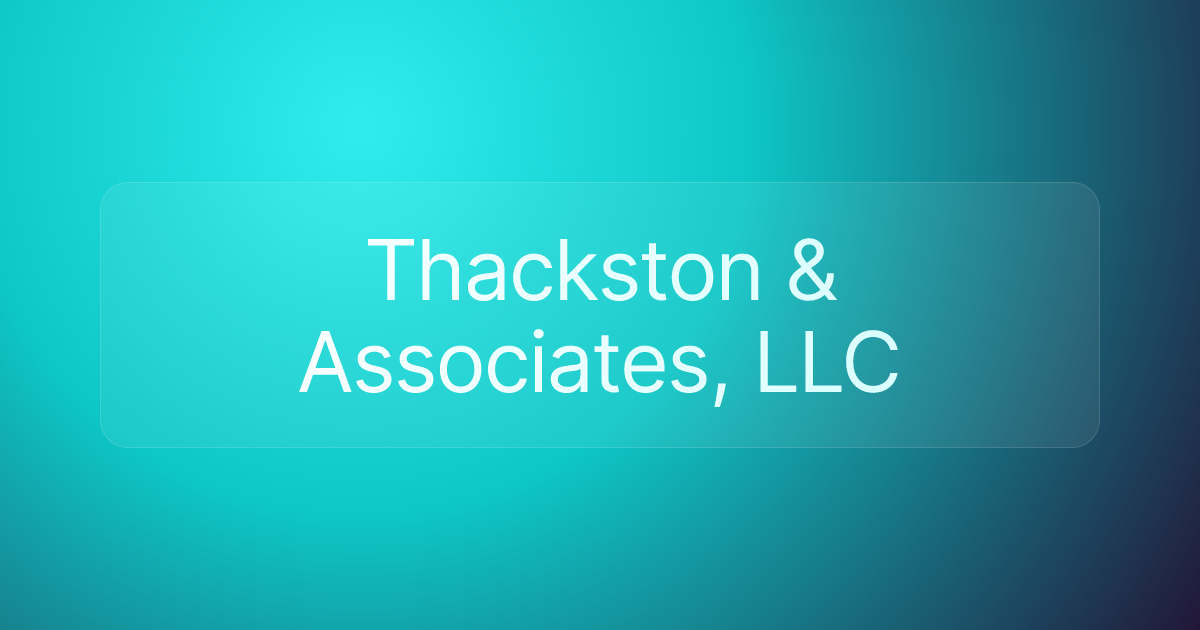 Thackston & Associates, LLC