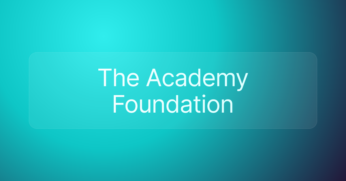 The Academy Foundation