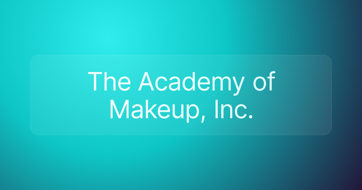 The Academy of Makeup, Inc.