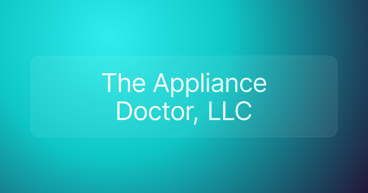 The Appliance Doctor, LLC
